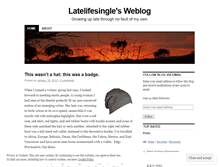 Tablet Screenshot of latelifesingle.wordpress.com