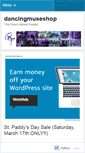 Mobile Screenshot of dancingmuseshop.wordpress.com