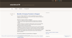 Desktop Screenshot of mitchllrich79.wordpress.com