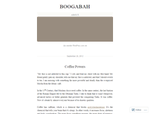 Tablet Screenshot of boogabah.wordpress.com