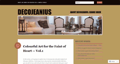 Desktop Screenshot of decojeanius.wordpress.com