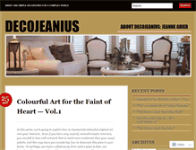 Tablet Screenshot of decojeanius.wordpress.com