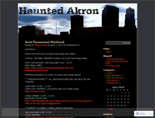 Tablet Screenshot of hauntedakron.wordpress.com