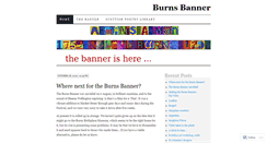 Desktop Screenshot of burnsbanner.wordpress.com