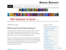 Tablet Screenshot of burnsbanner.wordpress.com