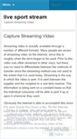 Mobile Screenshot of livesportstream.wordpress.com