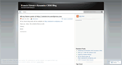 Desktop Screenshot of francisedwin.wordpress.com