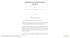 Desktop Screenshot of mormonredeeminggrace.wordpress.com