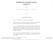 Tablet Screenshot of mormonredeeminggrace.wordpress.com