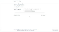 Desktop Screenshot of mslawlv.wordpress.com