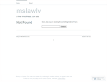 Tablet Screenshot of mslawlv.wordpress.com