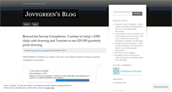 Desktop Screenshot of jovygreen.wordpress.com