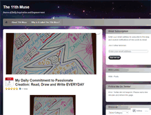 Tablet Screenshot of 11thmuse.wordpress.com