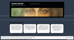 Desktop Screenshot of humushumanus.wordpress.com