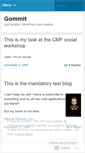 Mobile Screenshot of gommit.wordpress.com