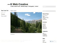 Tablet Screenshot of kwebcreative.wordpress.com