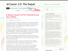 Tablet Screenshot of canceragain.wordpress.com