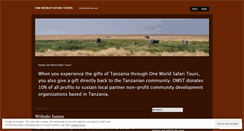 Desktop Screenshot of oneworldsafaris.wordpress.com