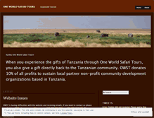 Tablet Screenshot of oneworldsafaris.wordpress.com