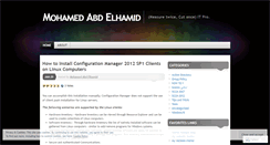 Desktop Screenshot of mabdelhamid.wordpress.com