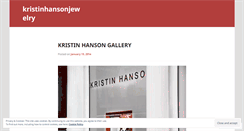 Desktop Screenshot of kristinhansonjewelry.wordpress.com