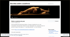 Desktop Screenshot of escritossobreaausencia.wordpress.com