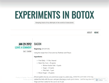 Tablet Screenshot of experimentsinbotox.wordpress.com