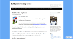 Desktop Screenshot of buildyourowndoghouse.wordpress.com