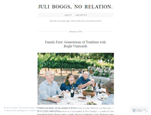 Tablet Screenshot of juliblogs.wordpress.com