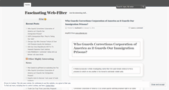 Desktop Screenshot of fascinatingwebfilter.wordpress.com