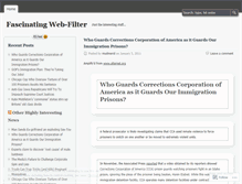 Tablet Screenshot of fascinatingwebfilter.wordpress.com