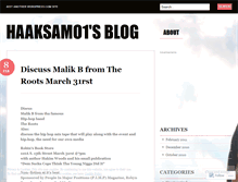 Tablet Screenshot of haaksamo1.wordpress.com