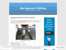 Tablet Screenshot of mariopecos.wordpress.com