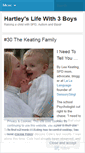 Mobile Screenshot of hartleysboys.wordpress.com