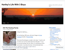 Tablet Screenshot of hartleysboys.wordpress.com
