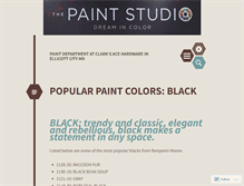 Tablet Screenshot of clarkspaint.wordpress.com