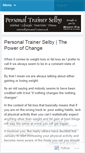 Mobile Screenshot of personaltrainerselby.wordpress.com