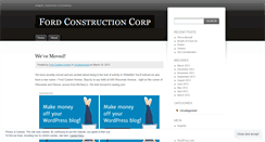 Desktop Screenshot of fordconstruction.wordpress.com