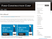 Tablet Screenshot of fordconstruction.wordpress.com