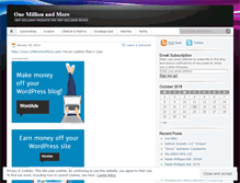 Tablet Screenshot of onemillionandmore.wordpress.com