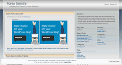 Desktop Screenshot of forexgemini.wordpress.com