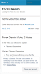 Mobile Screenshot of forexgemini.wordpress.com