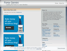 Tablet Screenshot of forexgemini.wordpress.com