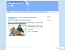 Tablet Screenshot of karateinhamilton.wordpress.com