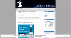 Desktop Screenshot of eupensodiferente.wordpress.com