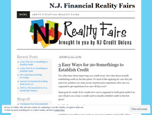 Tablet Screenshot of njfinancialrealityfairs.wordpress.com