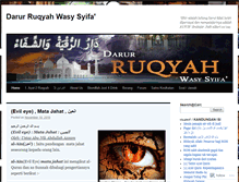 Tablet Screenshot of darulruqyah.wordpress.com