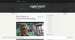 Desktop Screenshot of myrightstuff.wordpress.com