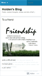 Mobile Screenshot of hoiden.wordpress.com