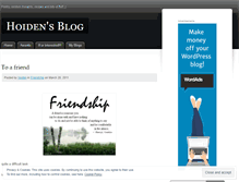 Tablet Screenshot of hoiden.wordpress.com